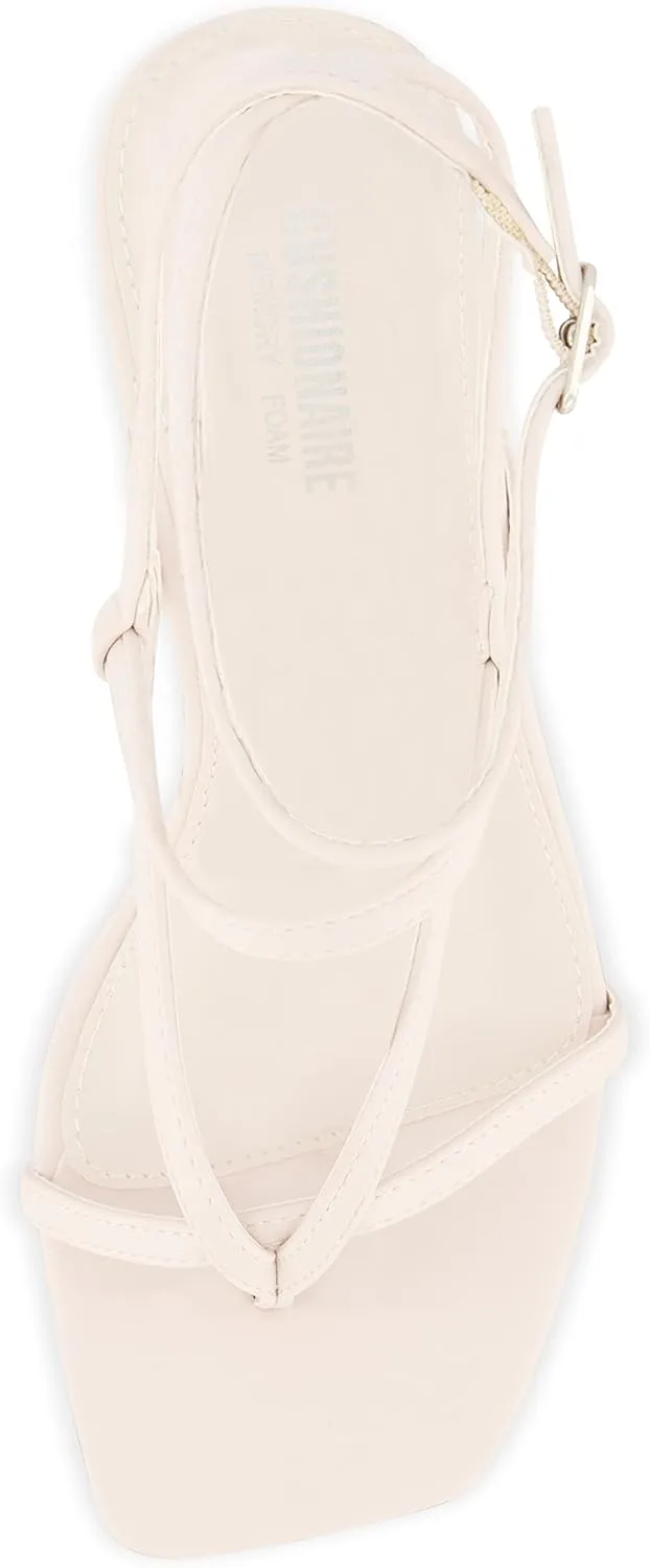 CUSHIONAIRE Women's Belmondo dress sandals  Memory Foam, Wide Widths Available