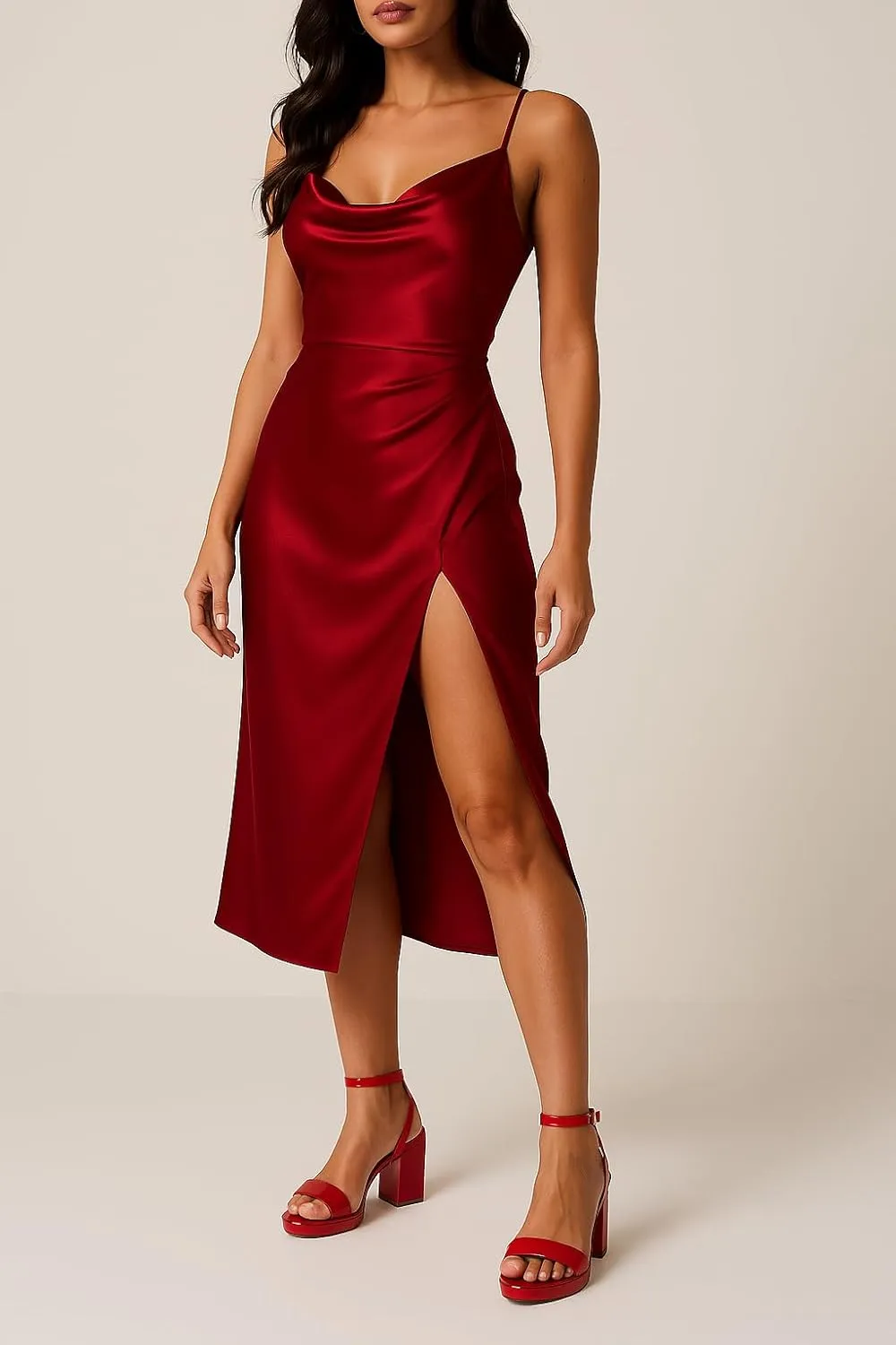CUSHIONAIRE Women's Cherry platform dress sandal  Memory Foam and Wide Widths Available