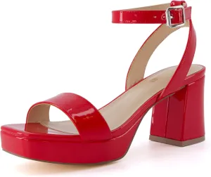 CUSHIONAIRE Women's Cherry platform dress sandal  Memory Foam and Wide Widths Available