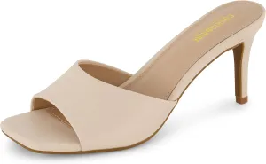 CUSHIONAIRE Women's Evie One Band Dress Sandal  Memory Foam And Wide Widths Available