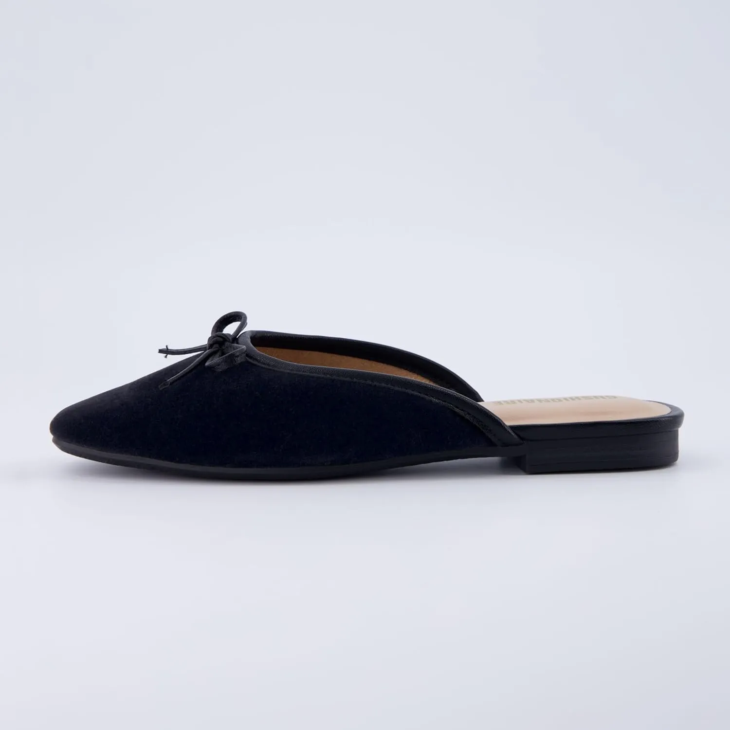 CUSHIONAIRE Women's Jade Bow Mule  Memory Foam, Wide Widths Available