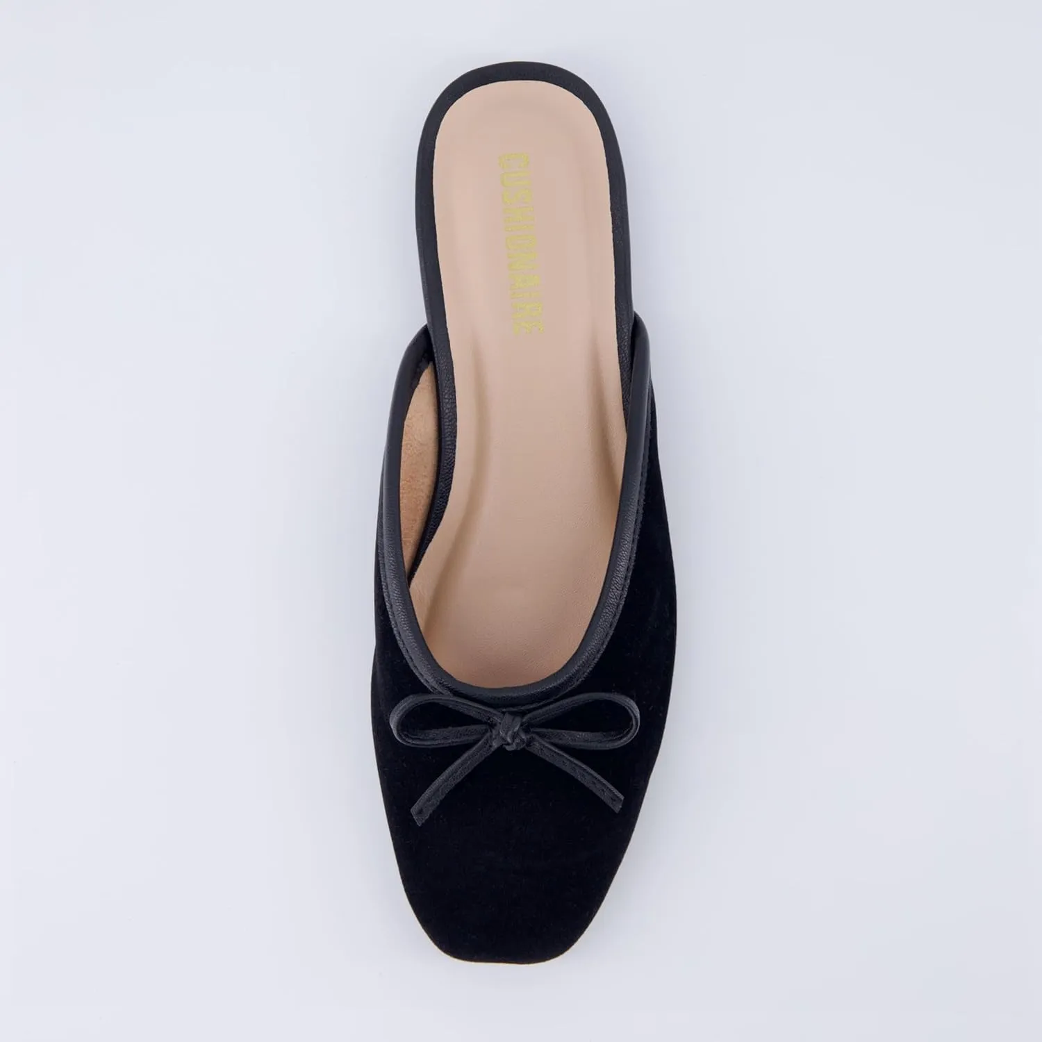 CUSHIONAIRE Women's Jade Bow Mule  Memory Foam, Wide Widths Available
