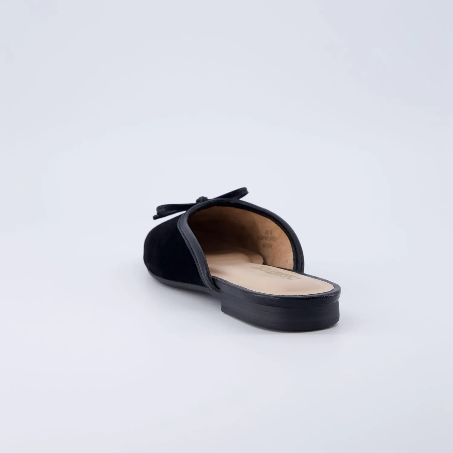 CUSHIONAIRE Women's Jade Bow Mule  Memory Foam, Wide Widths Available