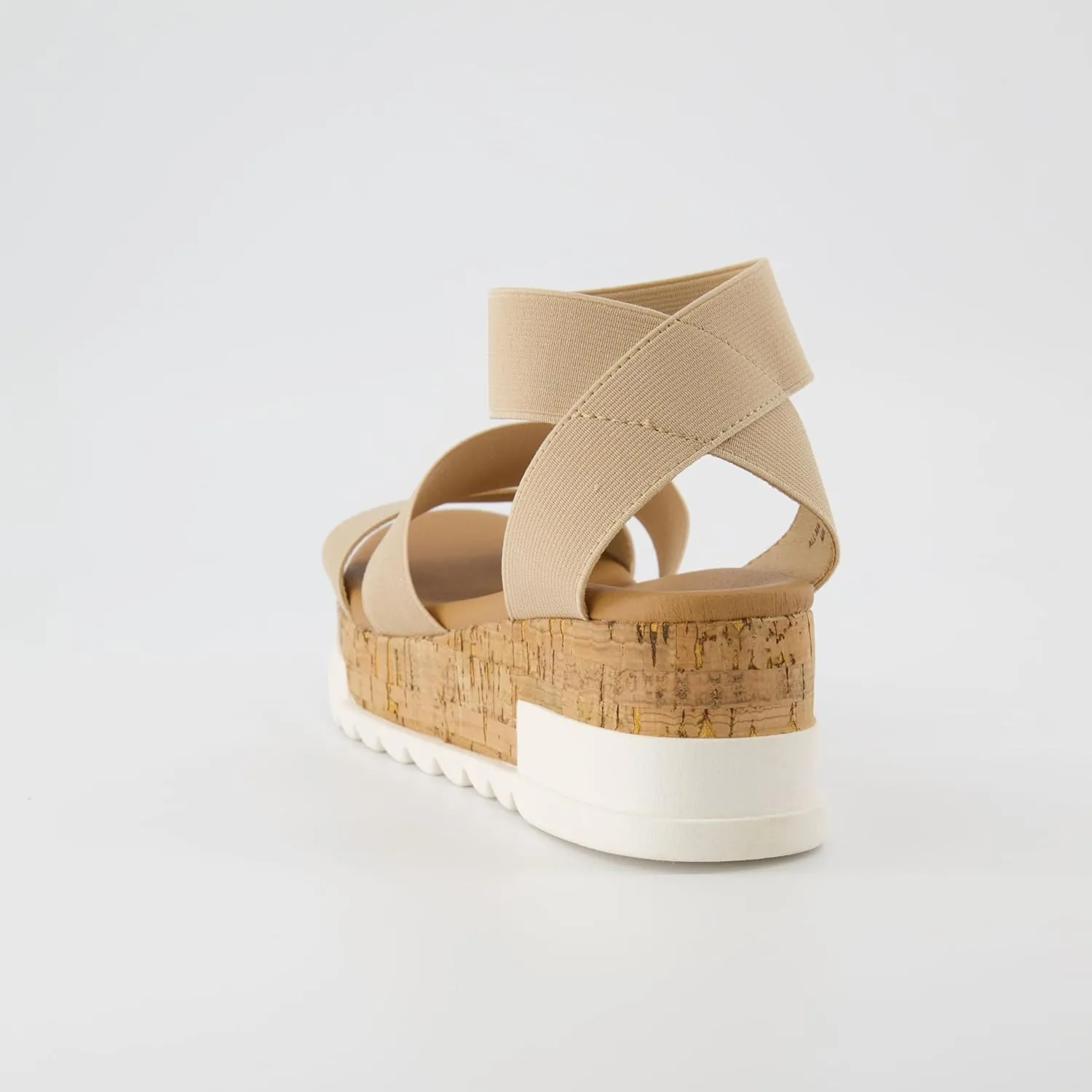 CUSHIONAIRE Women's Naomi Cork Wedge Sandal  Wide Widths Available