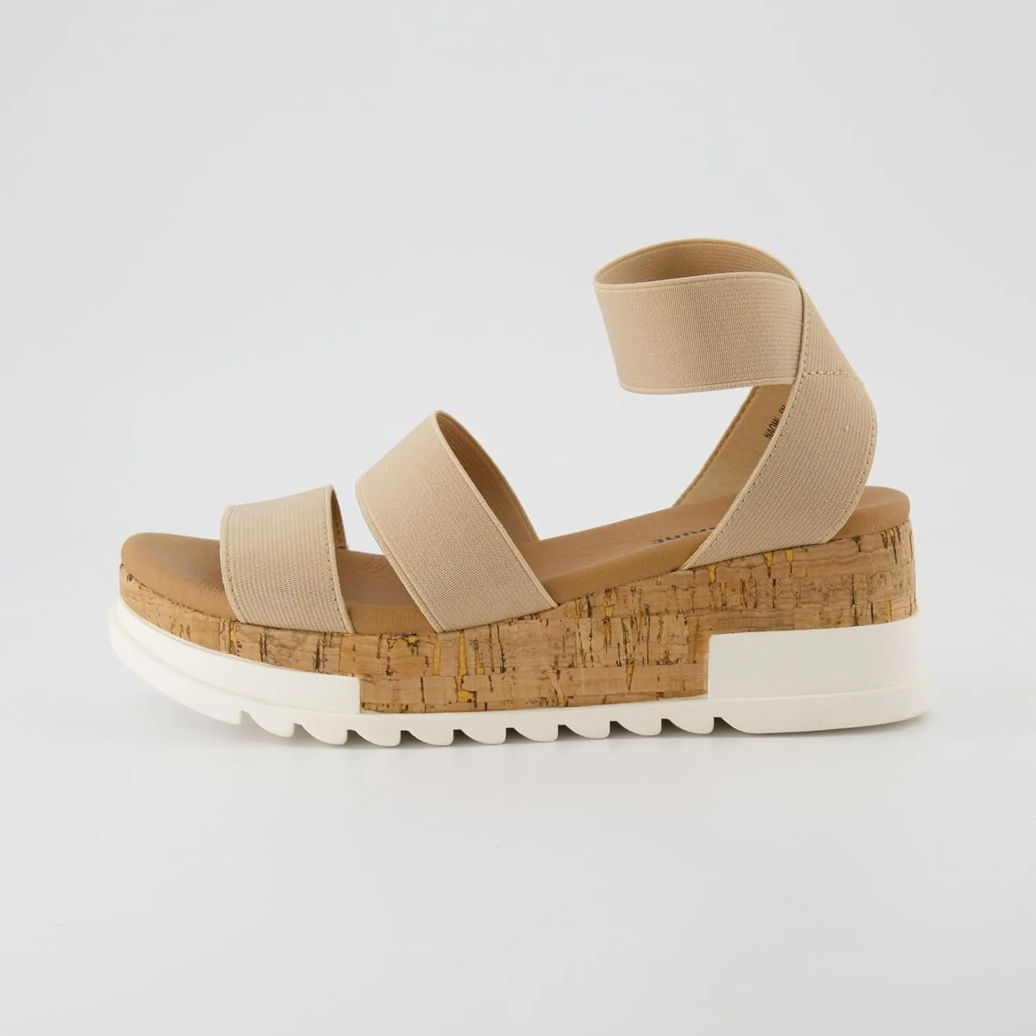 CUSHIONAIRE Women's Naomi Cork Wedge Sandal  Wide Widths Available