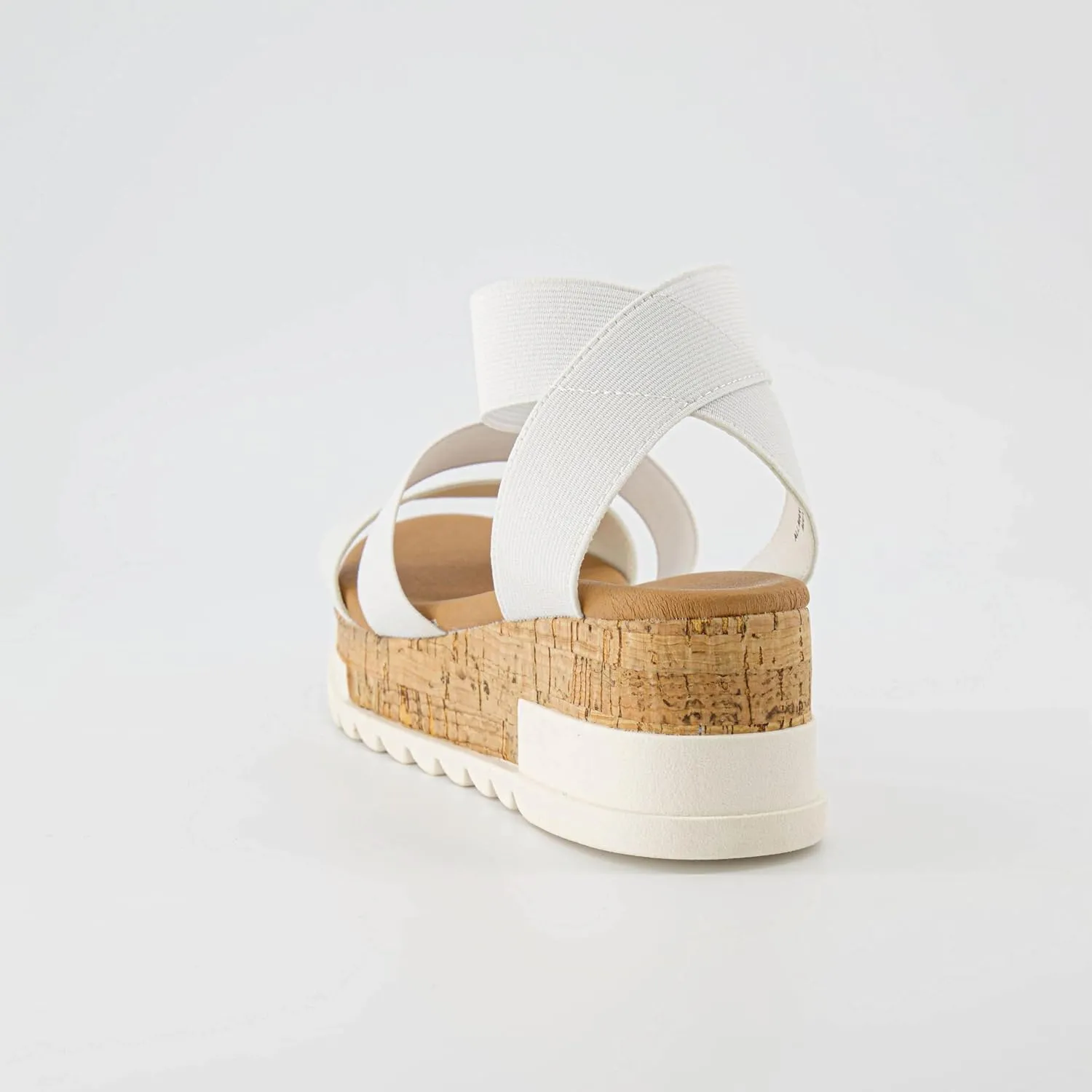 CUSHIONAIRE Women's Naomi Cork Wedge Sandal  Wide Widths Available