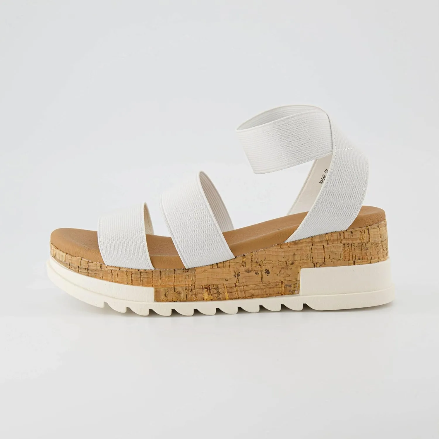CUSHIONAIRE Women's Naomi Cork Wedge Sandal  Wide Widths Available