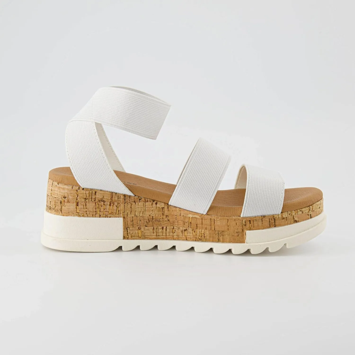 CUSHIONAIRE Women's Naomi Cork Wedge Sandal  Wide Widths Available