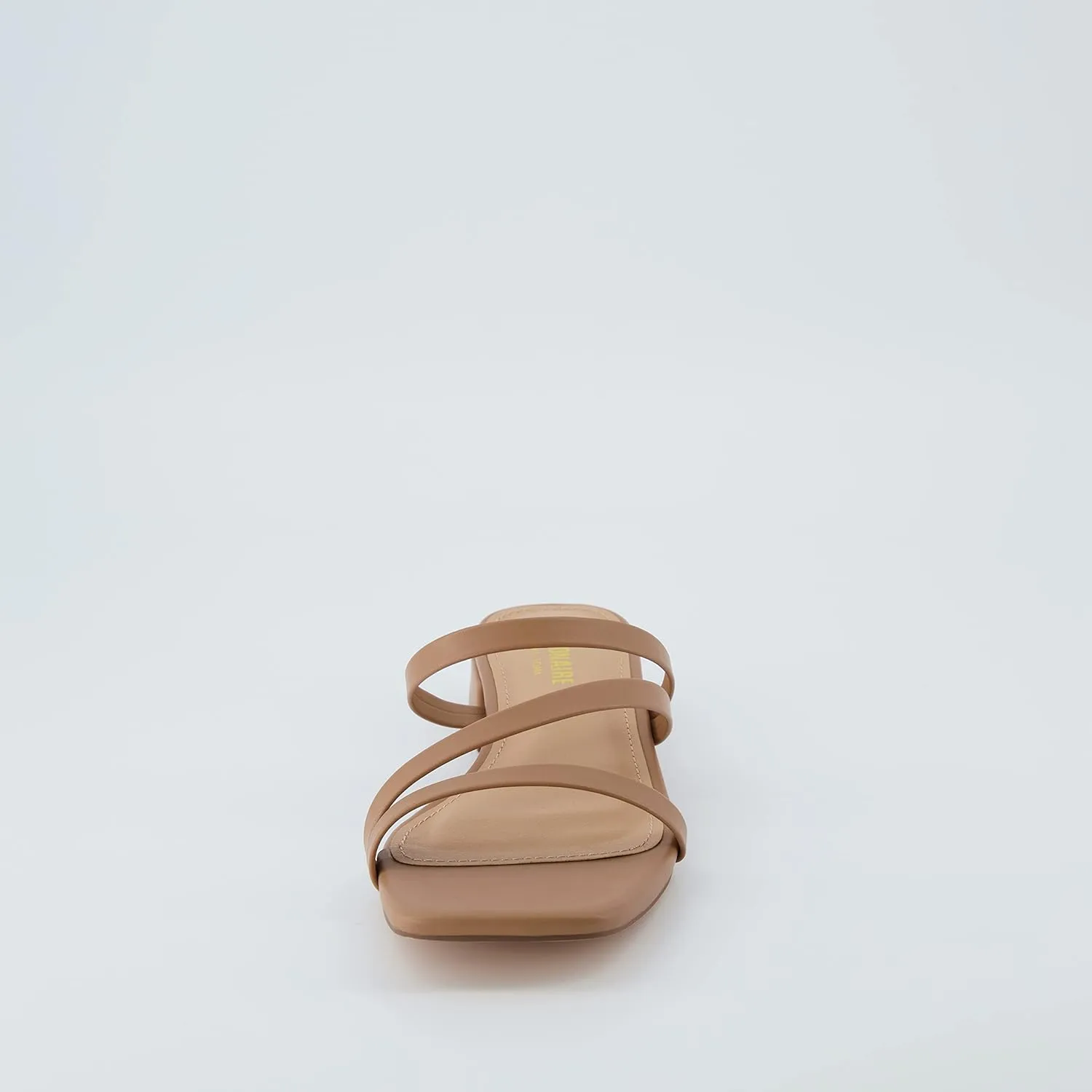 CUSHIONAIRE Women's Newport low block heel sandal  Memory Foam and Wide Widths Available