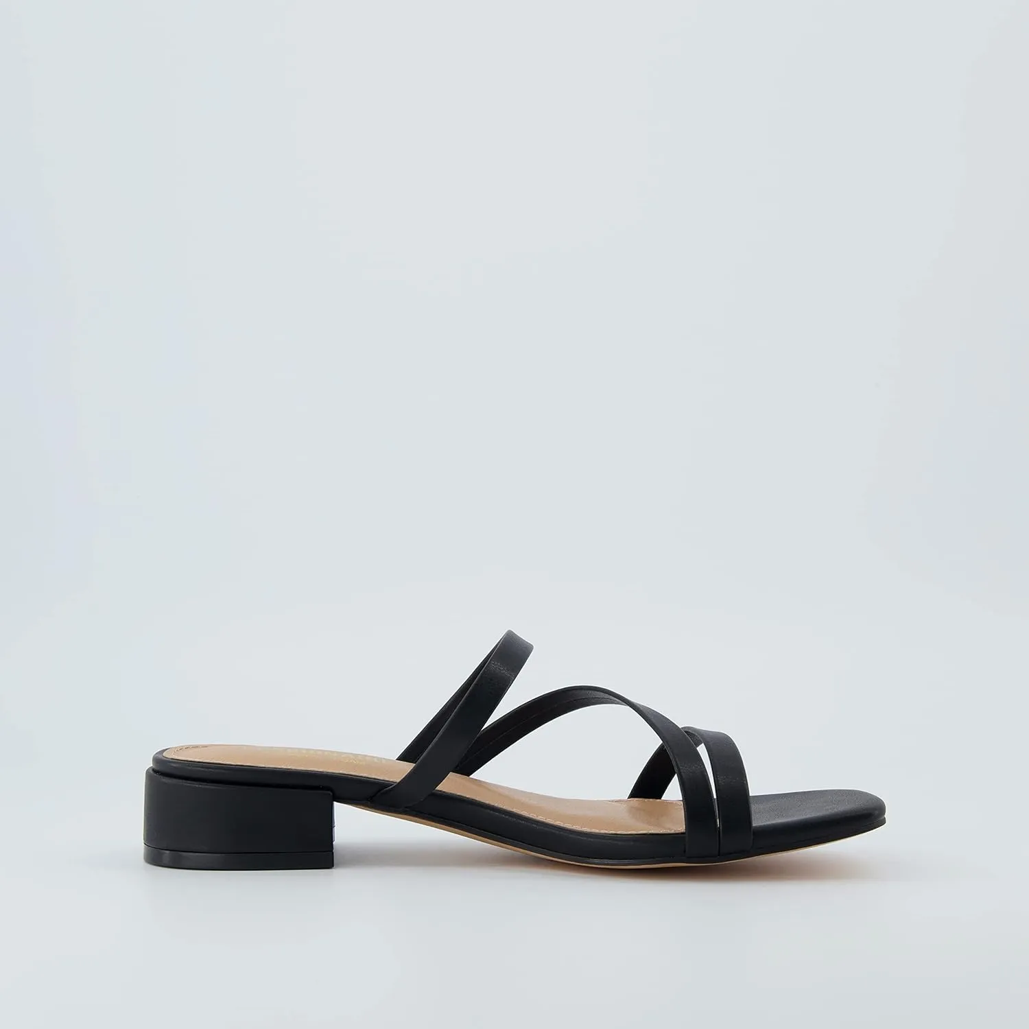 CUSHIONAIRE Women's Newport low block heel sandal  Memory Foam and Wide Widths Available