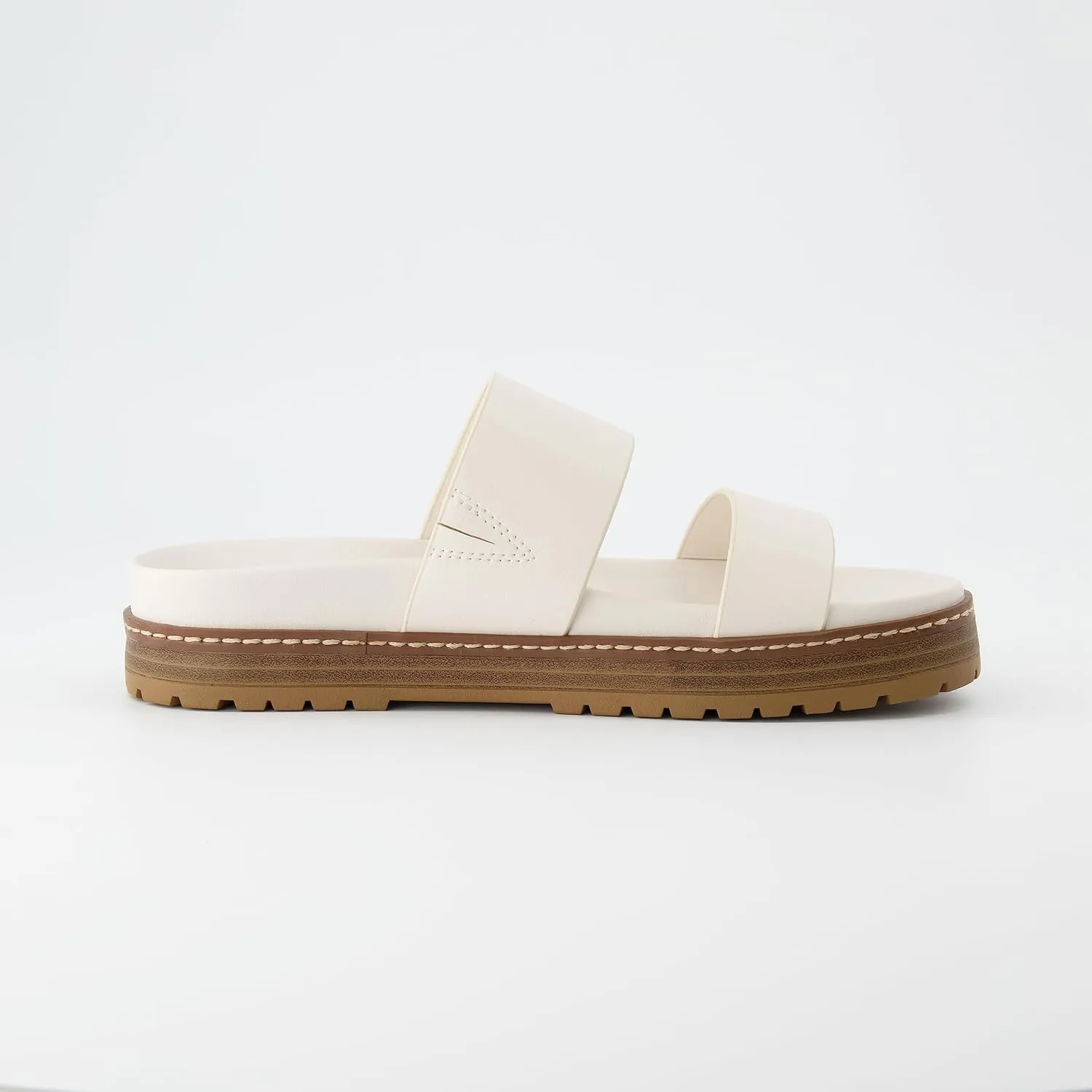 CUSHIONAIRE Women's Noho flatform footbed sandal with  Comfort, Wide Widths Available