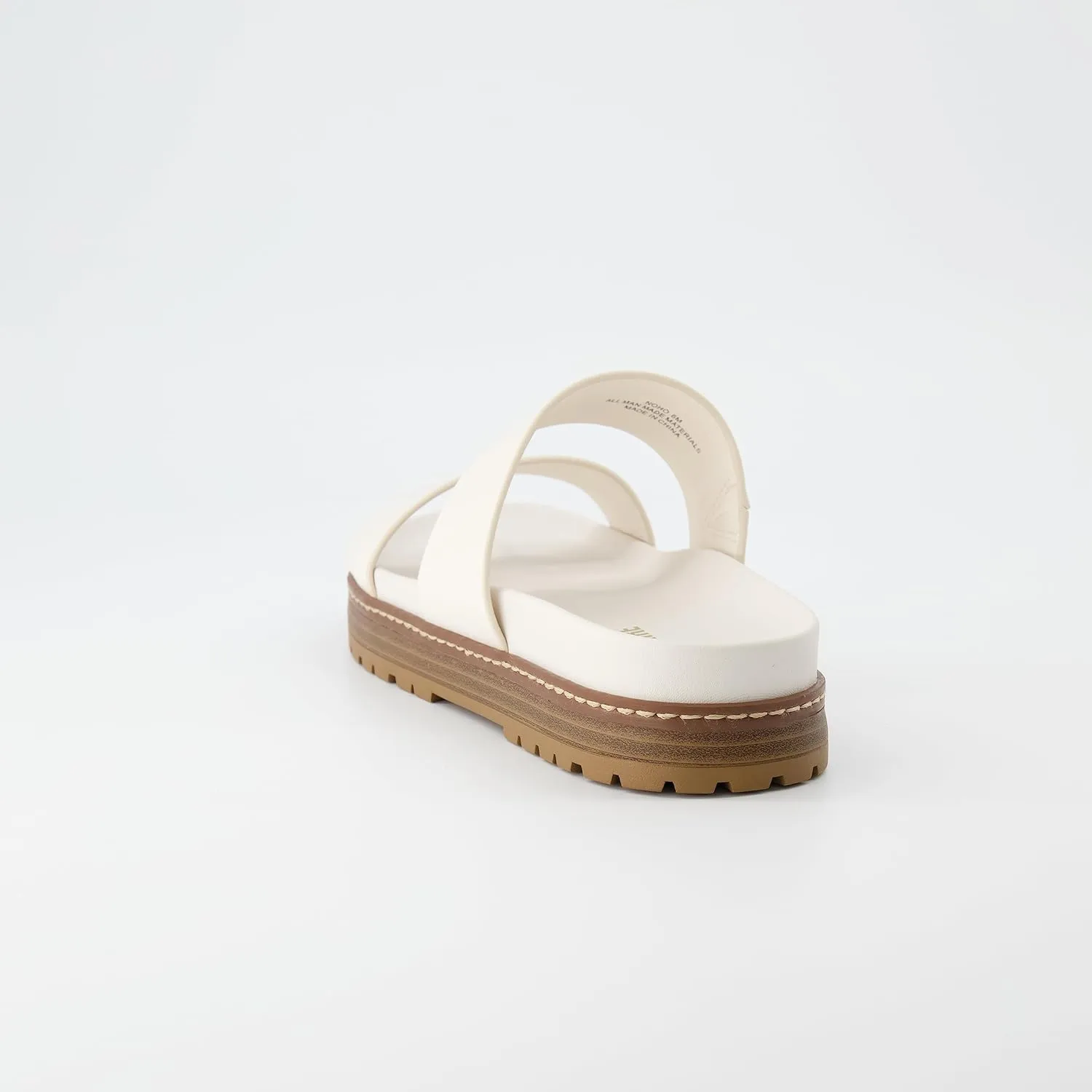 CUSHIONAIRE Women's Noho flatform footbed sandal with  Comfort, Wide Widths Available
