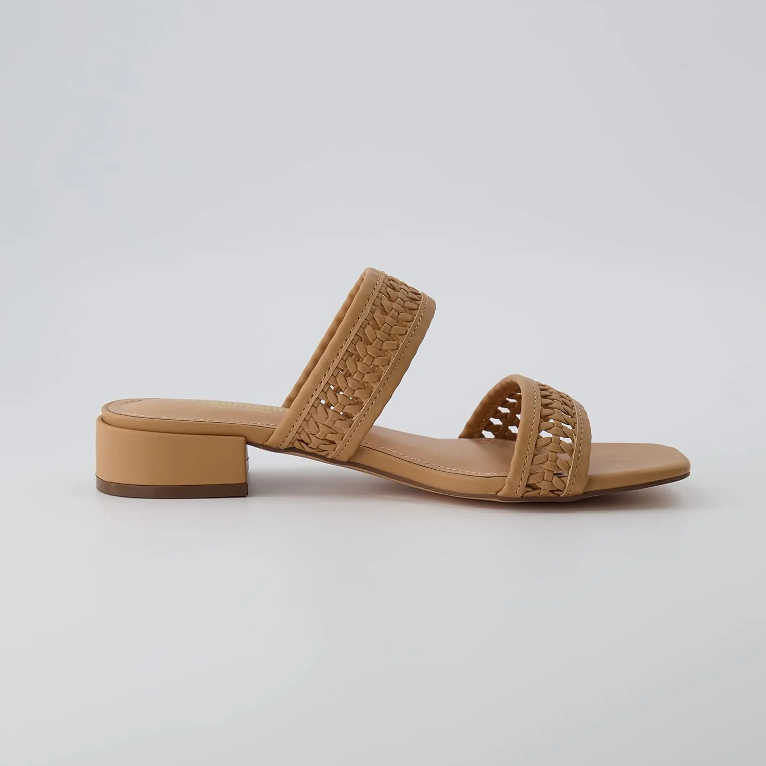 CUSHIONAIRE Women's Norma low block heel sandal  Memory Foam and Wide Widths Available