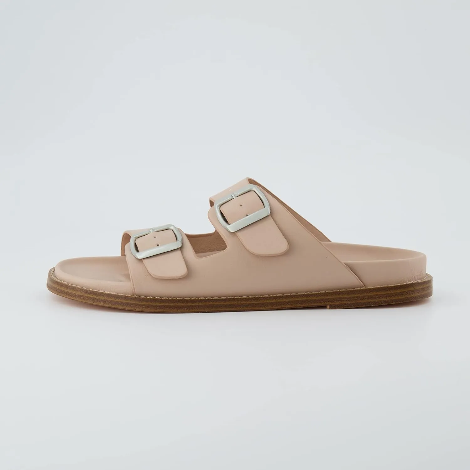 CUSHIONAIRE Women's Norway footbed sandal with  Comfort, Wide Widths Available