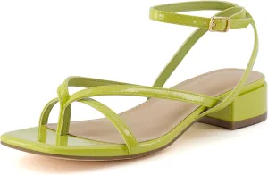 CUSHIONAIRE Women's Novella low block heel sandal  Memory Foam and Wide Widths Available