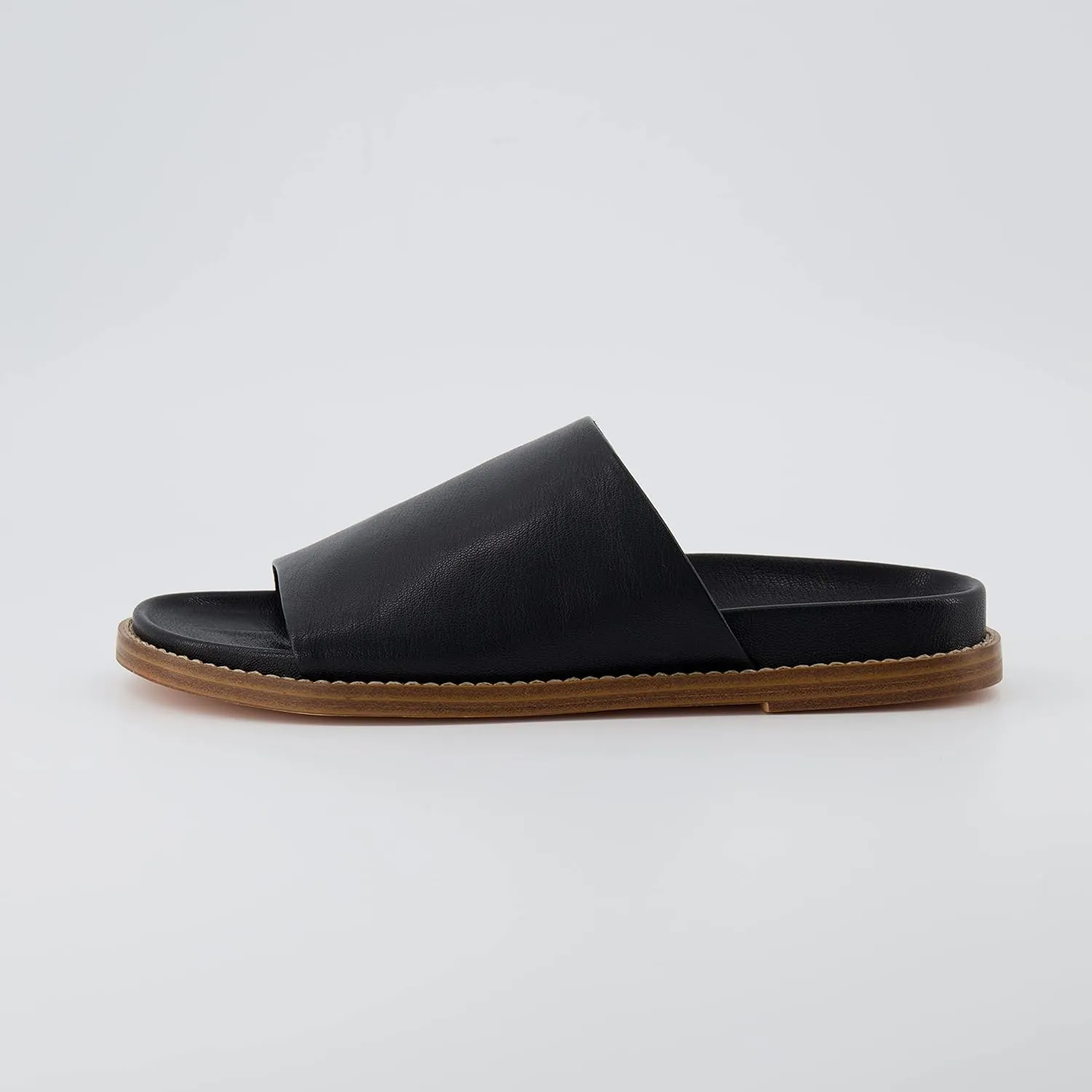 CUSHIONAIRE Women's Nugget one band footbed sandal with  Comfort, Wide Widths Available