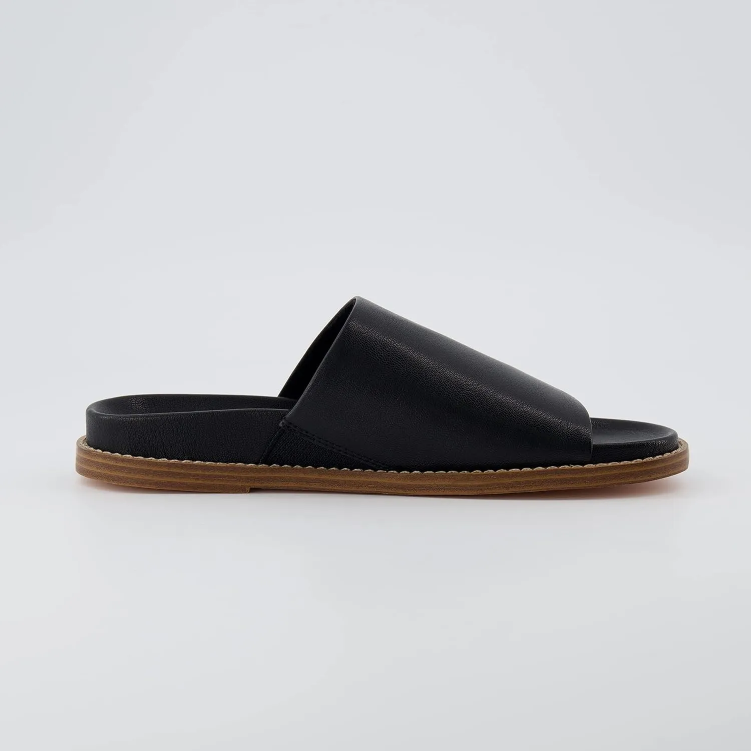 CUSHIONAIRE Women's Nugget one band footbed sandal with  Comfort, Wide Widths Available