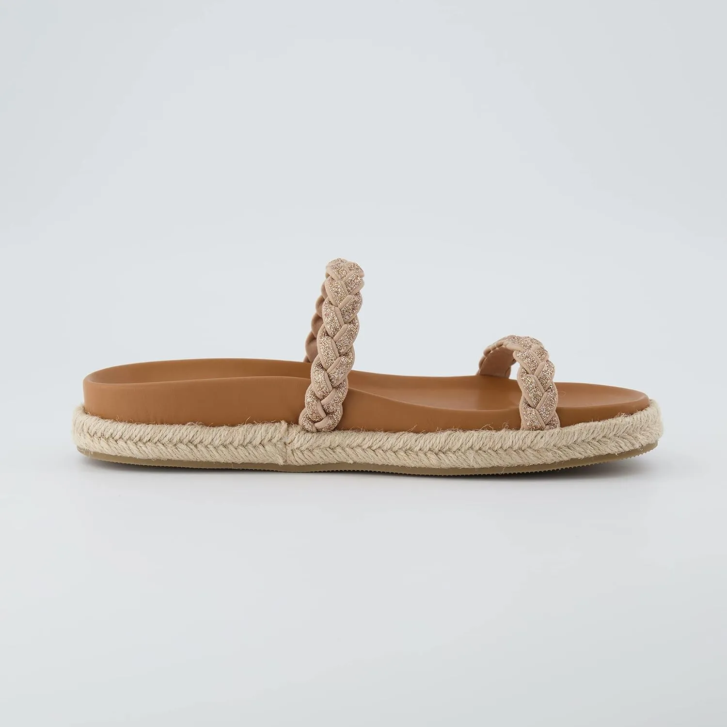 CUSHIONAIRE Women's Nutmeg Espadrille footbed sandal with  Comfort, Wide Widths Available