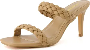 CUSHIONAIRE Women's Pippa braided dress sandals  Memory Foam, Wide Widths Available