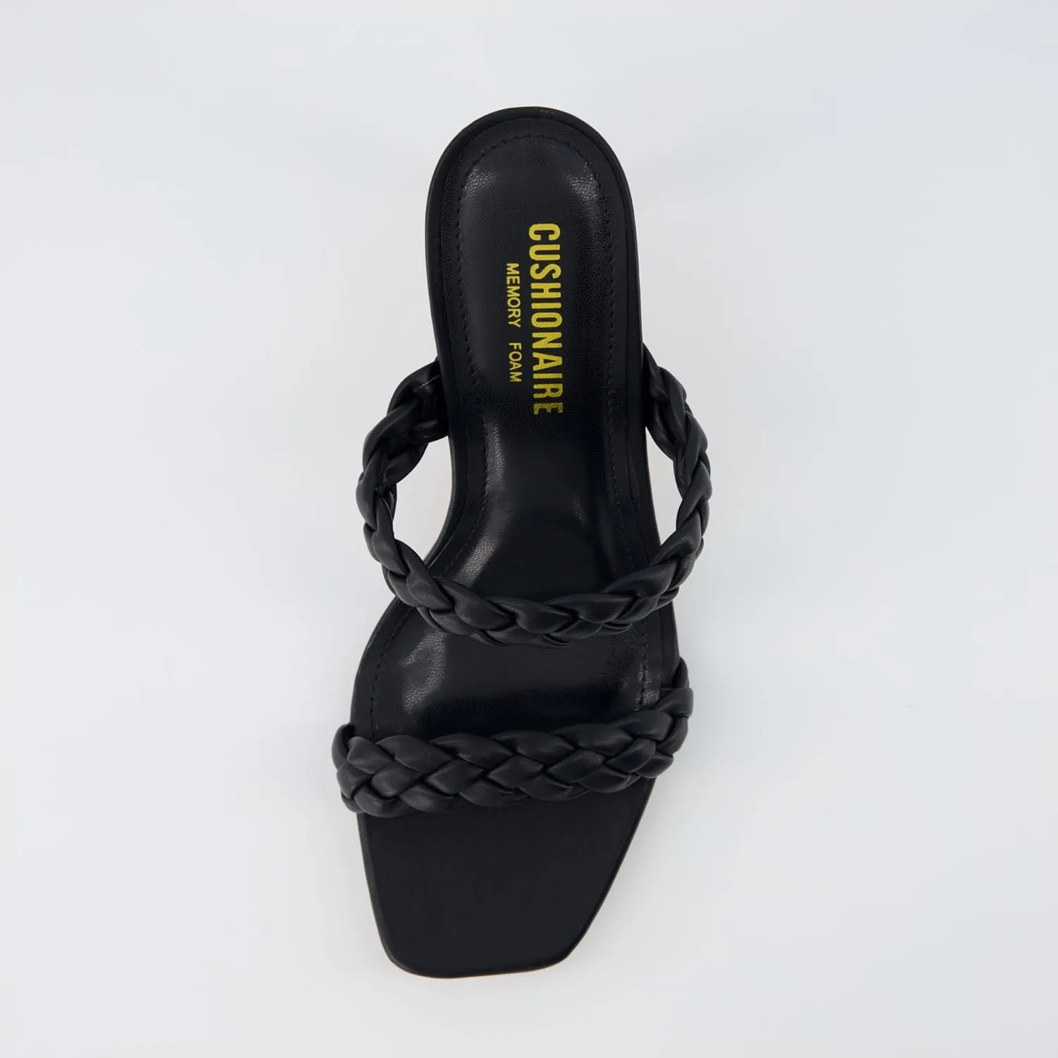 CUSHIONAIRE Women's Pippa braided dress sandals  Memory Foam, Wide Widths Available