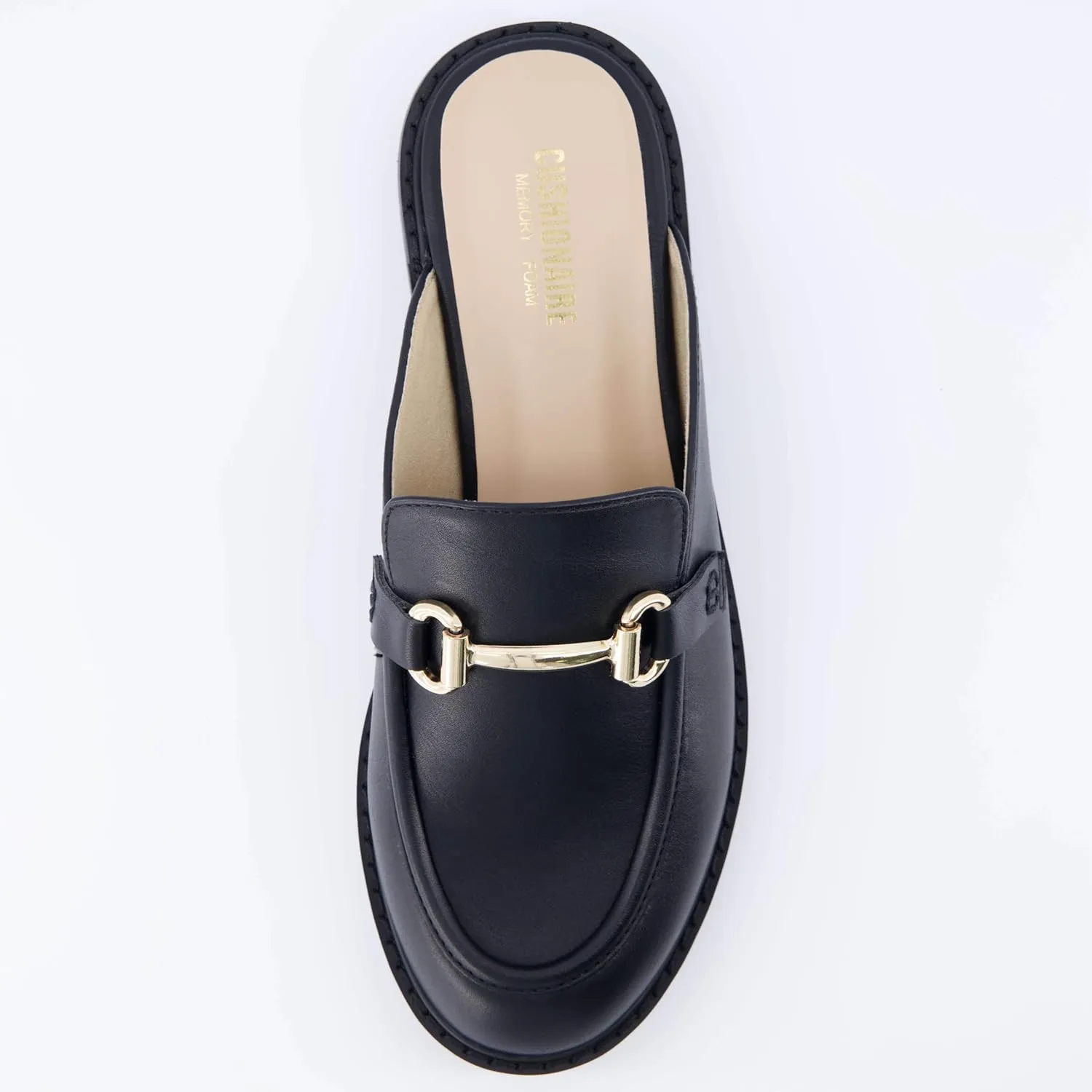 CUSHIONAIRE Women's Ragu Buckle Slip On Mule  Memory Foam, Wide Widths Available