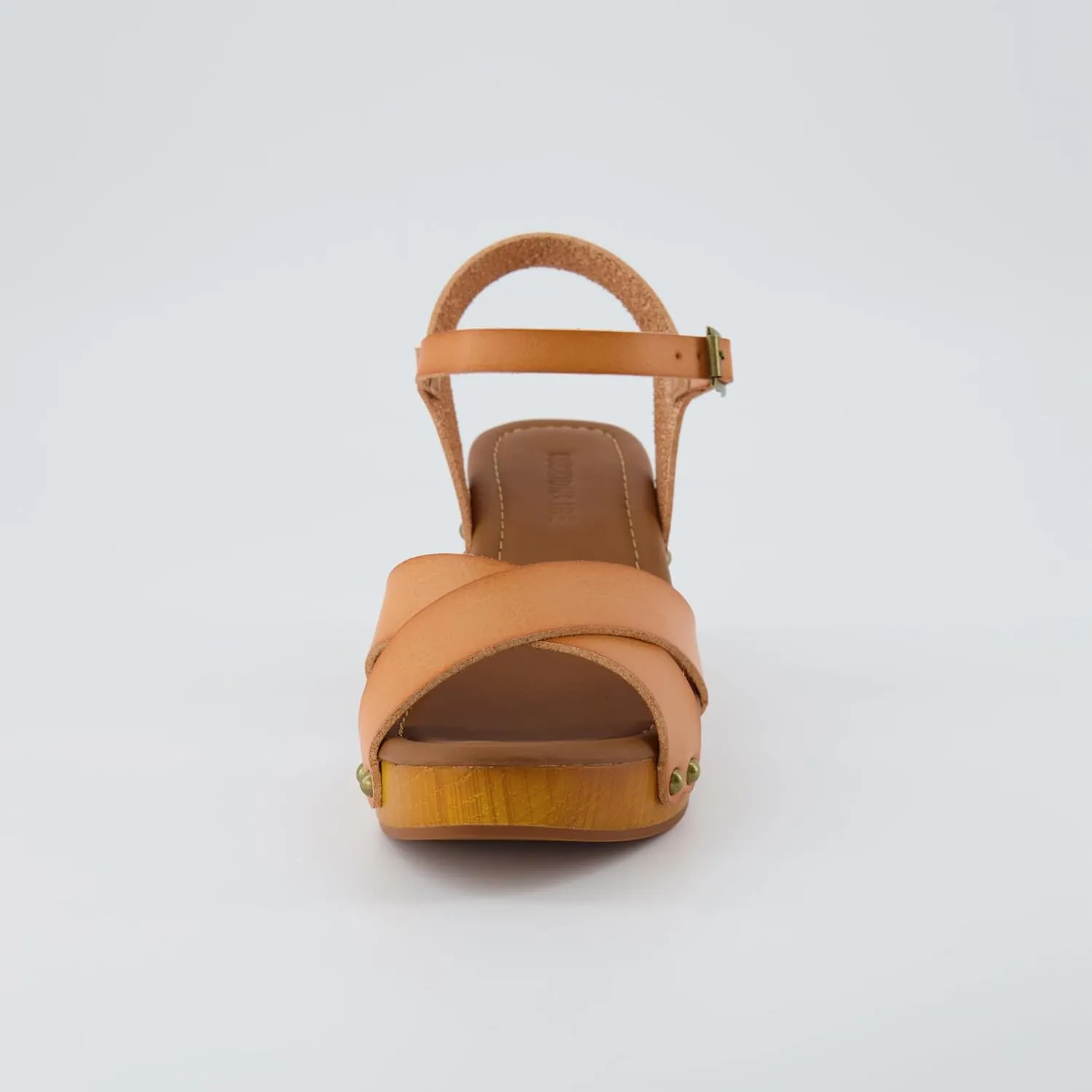 CUSHIONAIRE Women's Slate Faux Wood Sandal  Memory Foam Insole & LiteSole Technology -Wide Widths Available