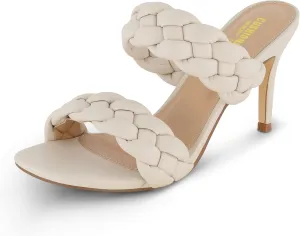 CUSHIONAIRE Women's Suzy braided dress sandal  Memory Foam, Wide Widths Available