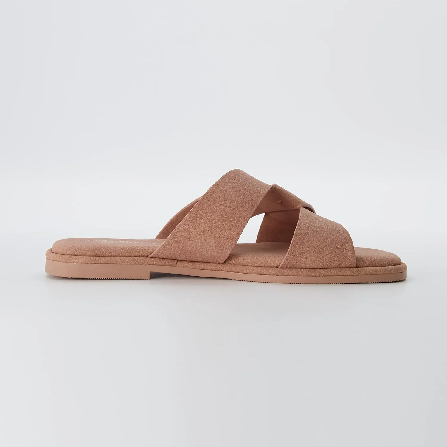 CUSHIONAIRE Women's Tribune slide sandal  Memory Foam, Wide Widths Available