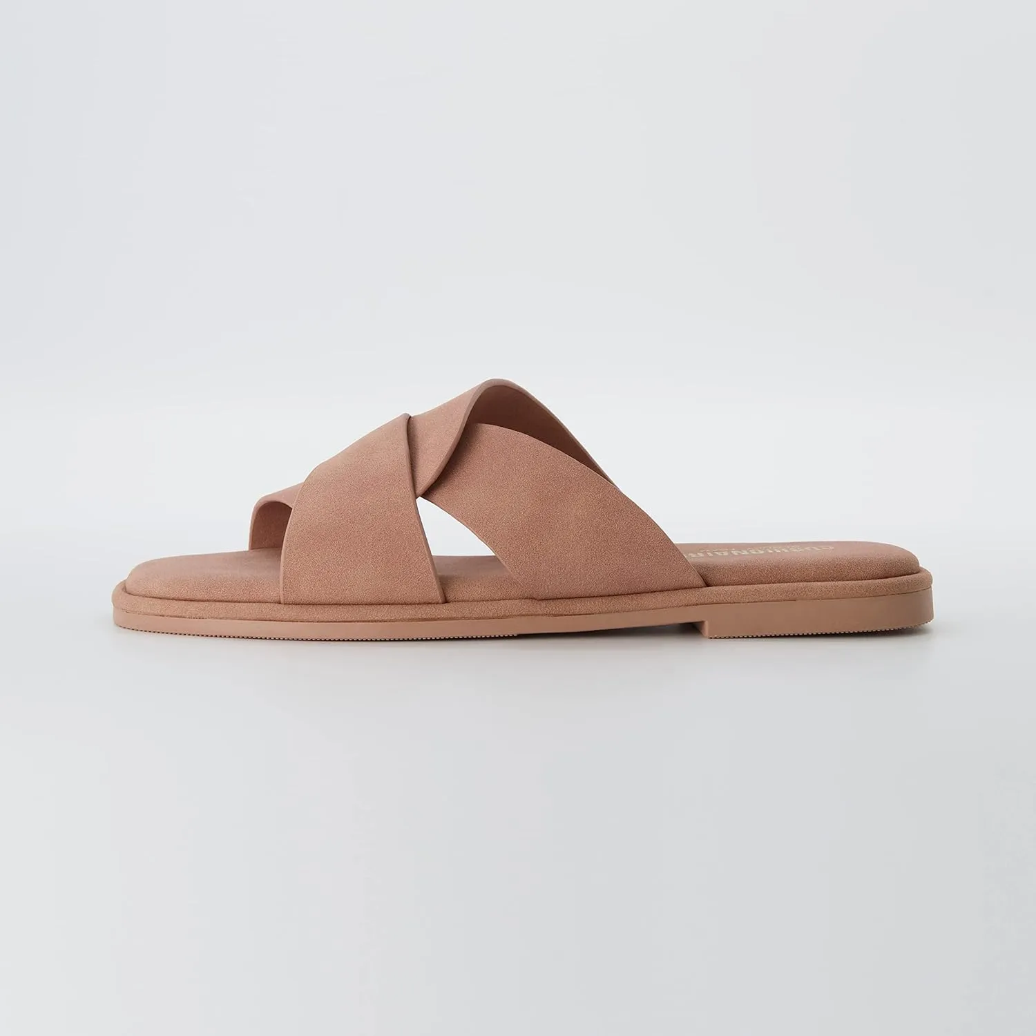CUSHIONAIRE Women's Tribune slide sandal  Memory Foam, Wide Widths Available