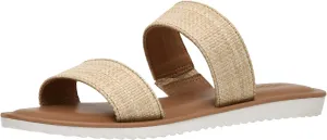 CUSHIONAIRE Women's Vera slide sandal  Memory Foam and Wide Widths Available