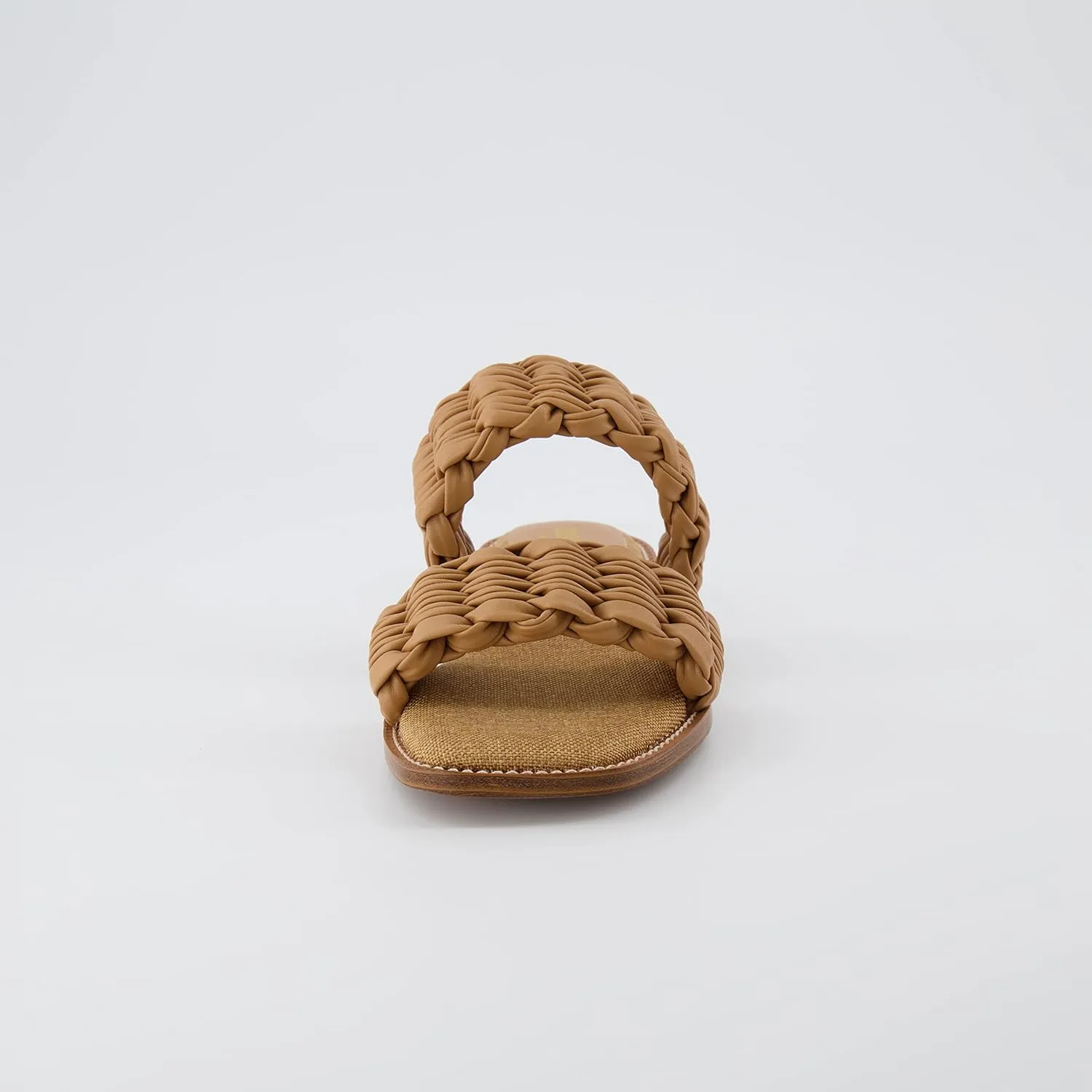 CUSHIONAIRE Women's Vibe braided two band sandal  Memory Foam, Wide Widths Available