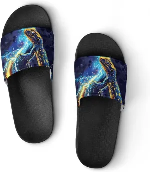 Cute Beagle Dog House Sandals Non Slip Slippers Quick Drying Bathroom Shower Shoes for Women Men
