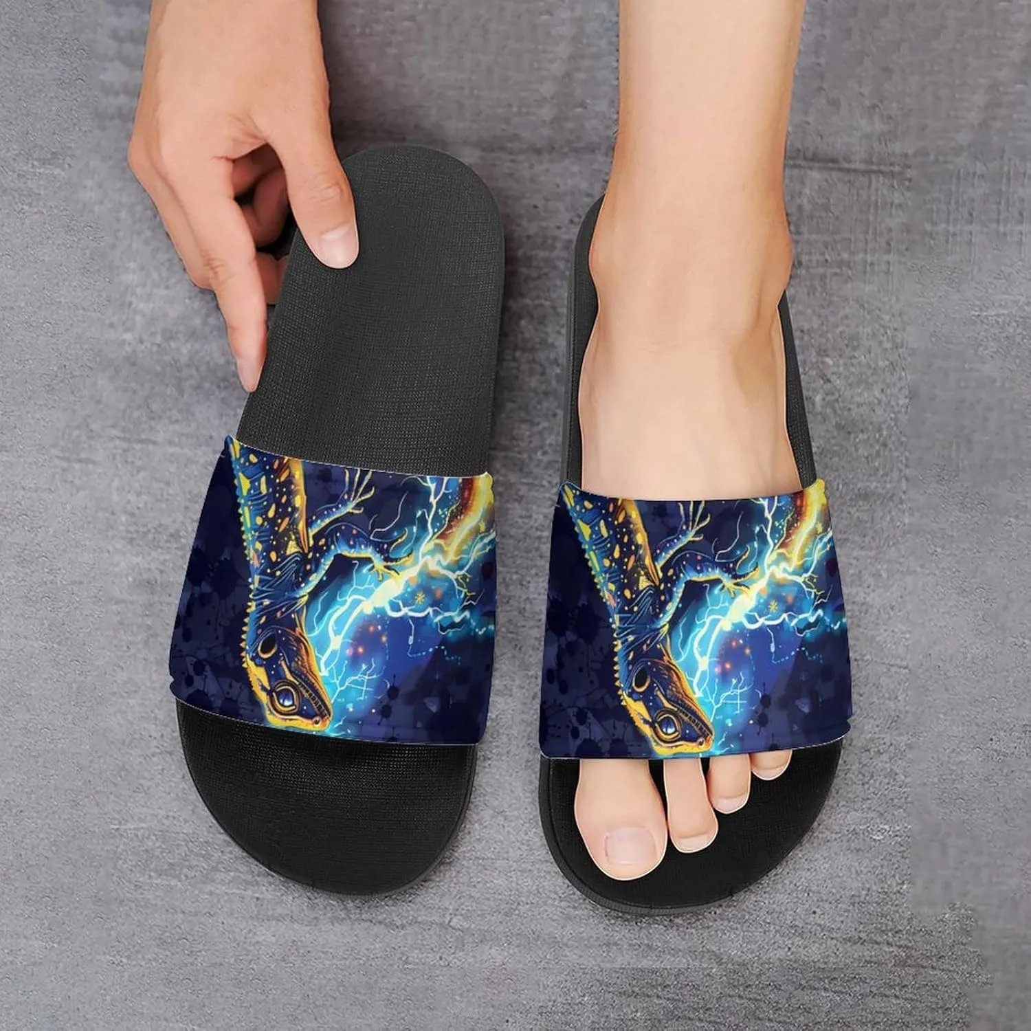 Cute Beagle Dog House Sandals Non Slip Slippers Quick Drying Bathroom Shower Shoes for Women Men