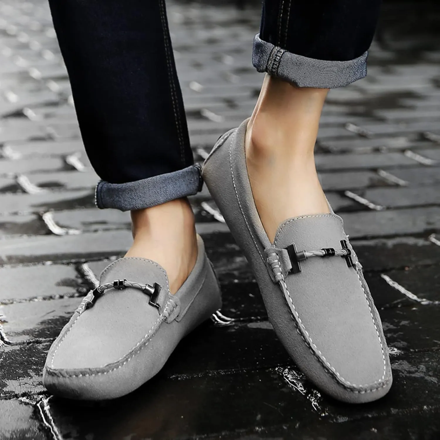 DCZTELG Penny Loafers for Men Casual Slip On Dress Moccasins Comfort Driving Boat Shoes