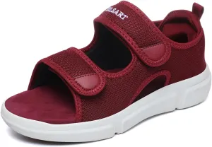 Diabetic Sandals for Women Wide Toe Swollen Feet Adjustable for Foot Pain Relief Open Toe Casual Athletic Sandals for Outdoor Beach Travel Summer