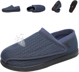 Diabetic Sandals for Women's, Men Adjustable Sandals, Lightweigh Non Slip Slippers, Comfortablet Women's Elderly Sandals for Plantar Fasciitis, Arthritis Edema, 6 Wide