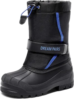 DREAM PAIRS Boys & Girls Mid Calf Water-Resistant Winter Snow Boots for Toddler/Little/Big Kid