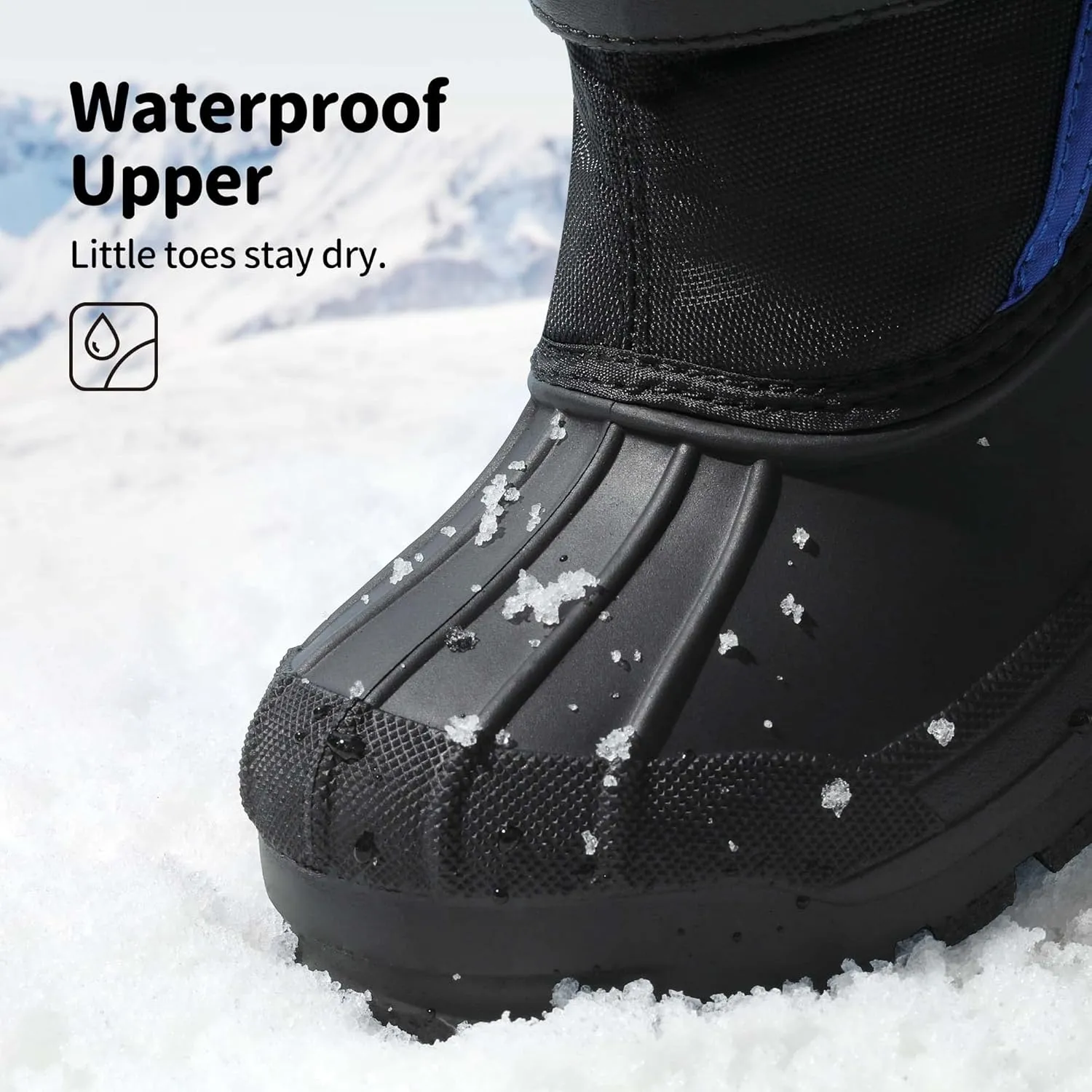 DREAM PAIRS Boys & Girls Mid Calf Water-Resistant Winter Snow Boots for Toddler/Little/Big Kid