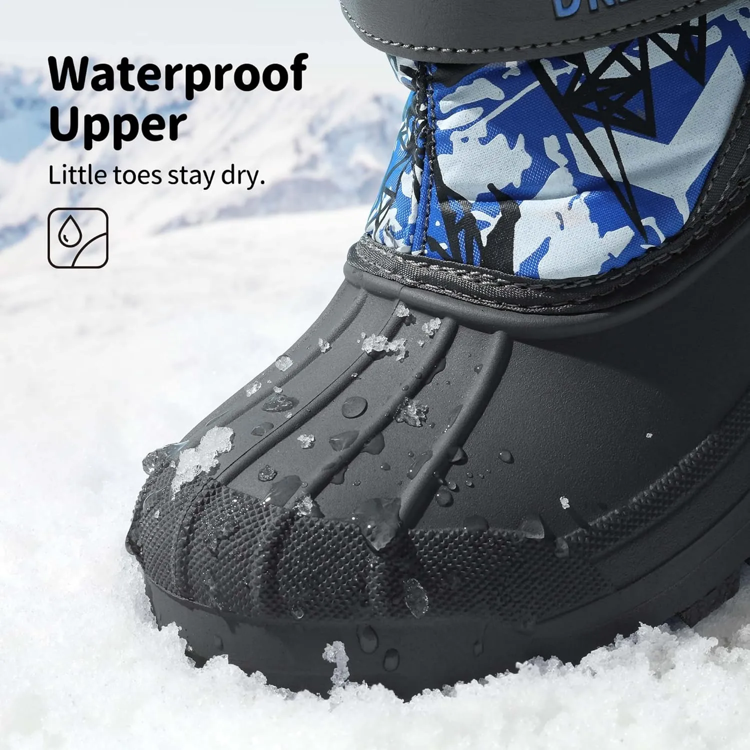 DREAM PAIRS Boys & Girls Mid Calf Water-Resistant Winter Snow Boots for Toddler/Little/Big Kid