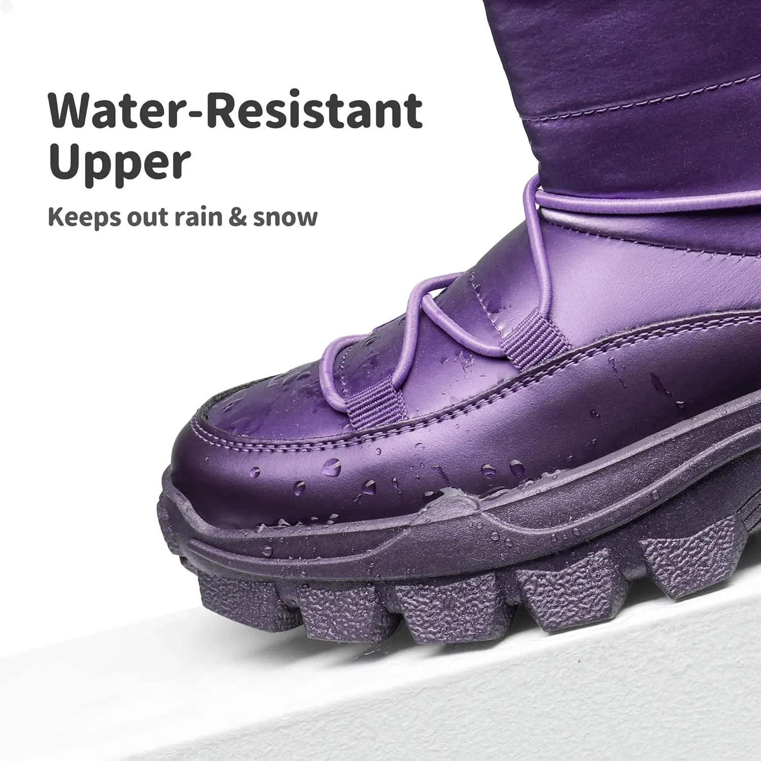 DREAM PAIRS Girls Boys Snow Boots Slip Resistant Outdoor Warm Ankle Winter Shoes Toddler/Little Kid