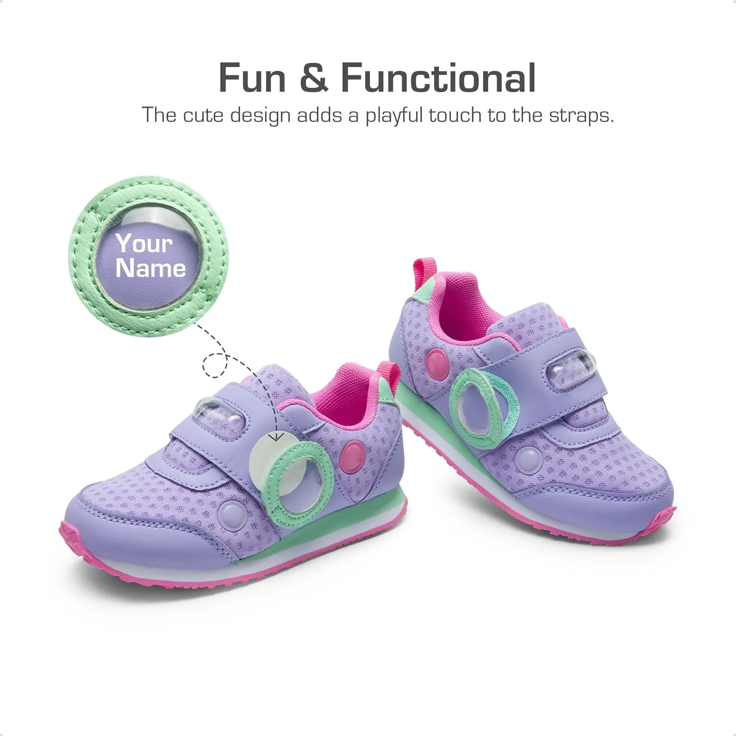 DREAM PAIRS Toddler Shoes Boys Girls Sneakers Kids Tennis Running Shoes Storybook Lightweight Hook and Loop Casual Walking Shoes