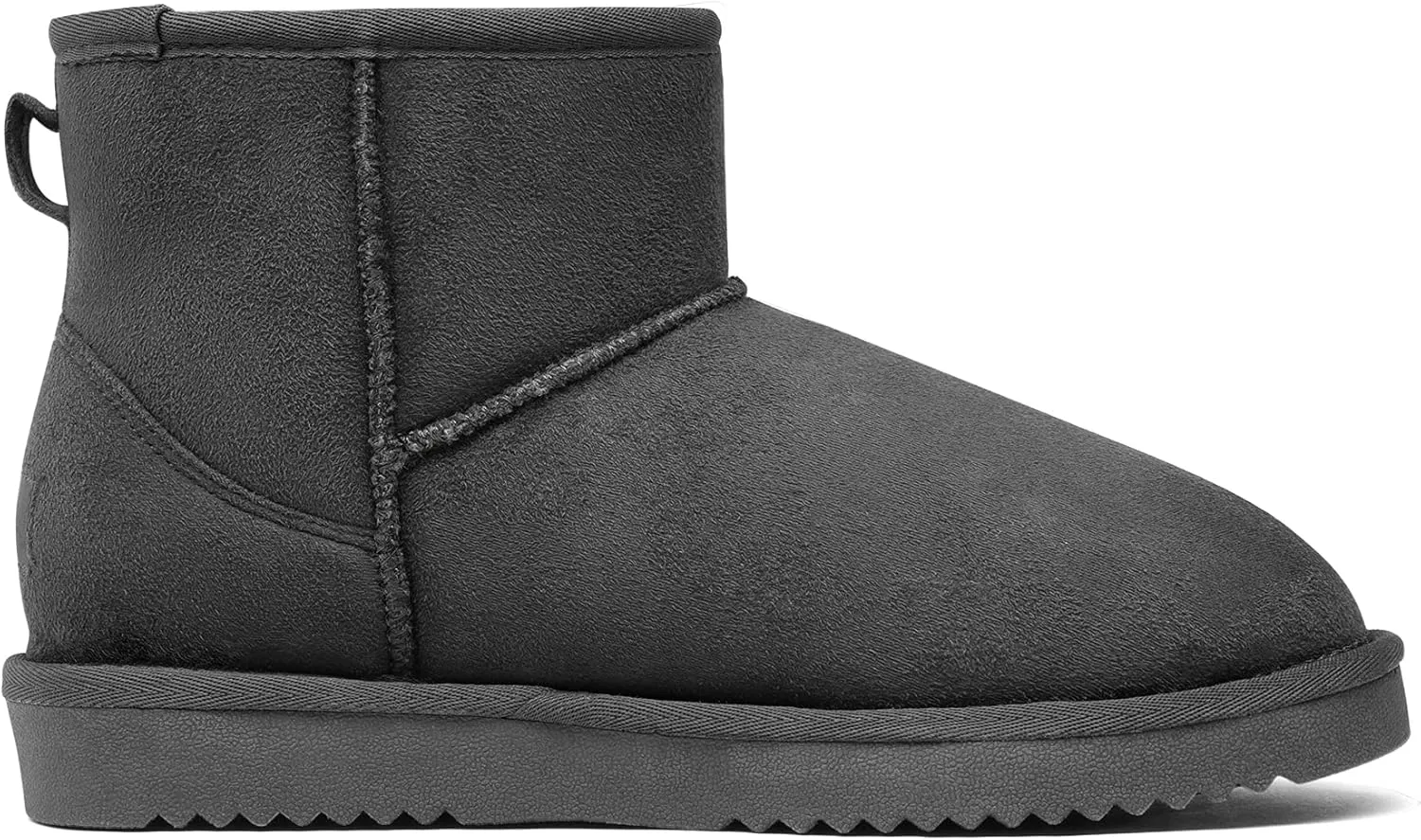 DREAM PAIRS Women's Black Brown Tan Grey Winter Snow Boots Classic Faux Fur Lined Slip On Ankle Boots