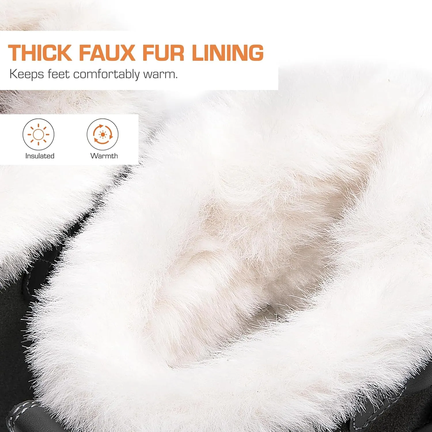 DREAM PAIRS Women's Snow Winter Boots Mid Calf Waterproof Warm Faux Fur Lined Lace Up Anti-slip Outdoor Duck Boots