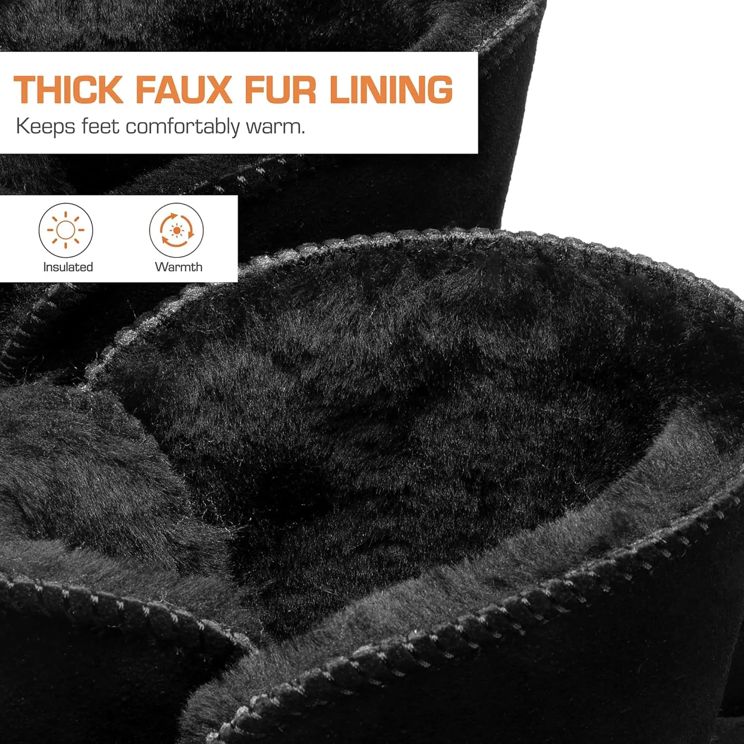 DREAM PAIRS Women's Winter Snow Boots FuzzyChic Bow Genuine Suede Leather Faux Fur Lining Memory Foam Warm Winter Short Booties for Outdoor Indoor