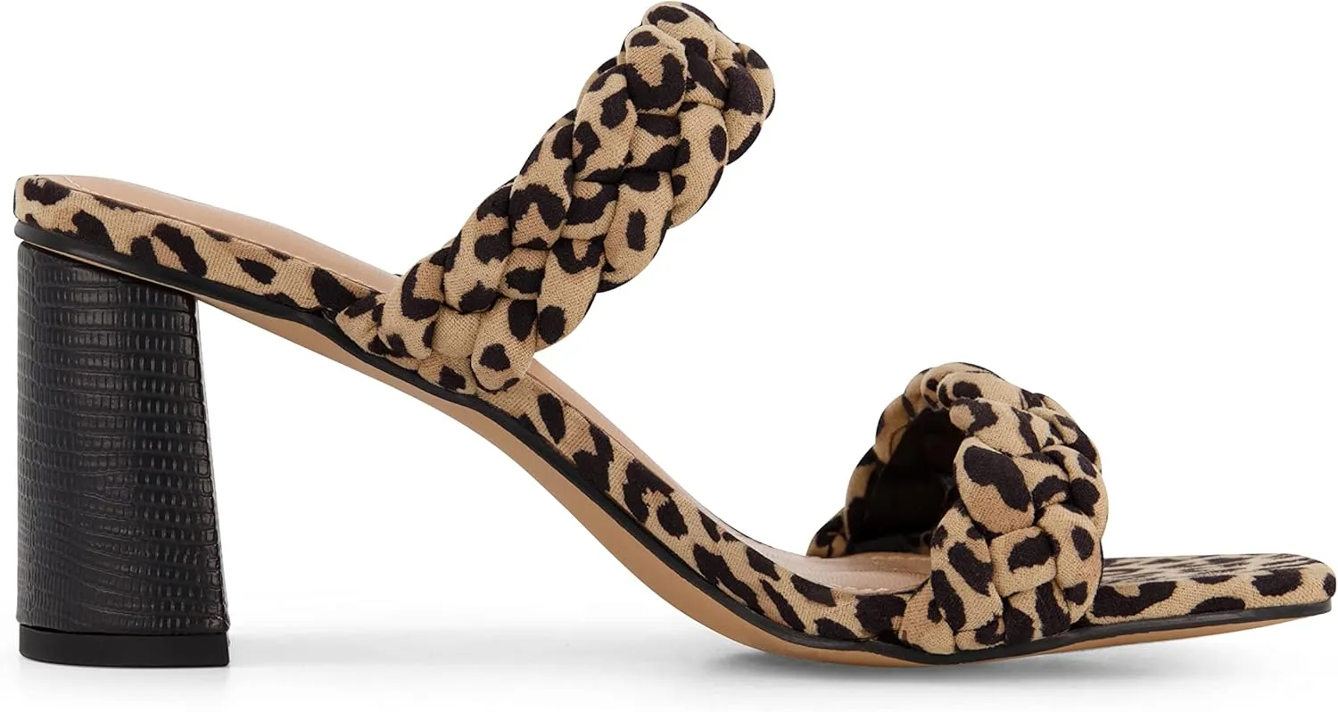 Dunes   CUSHIONAIRE Technology Women's Iris braided Heel Sandal  Memory Foam and Wide Widths Available