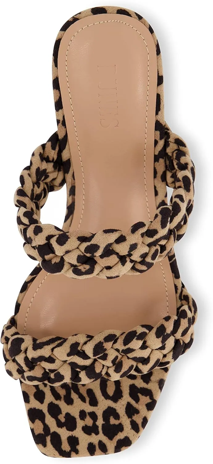 Dunes   CUSHIONAIRE Technology Women's Iris braided Heel Sandal  Memory Foam and Wide Widths Available