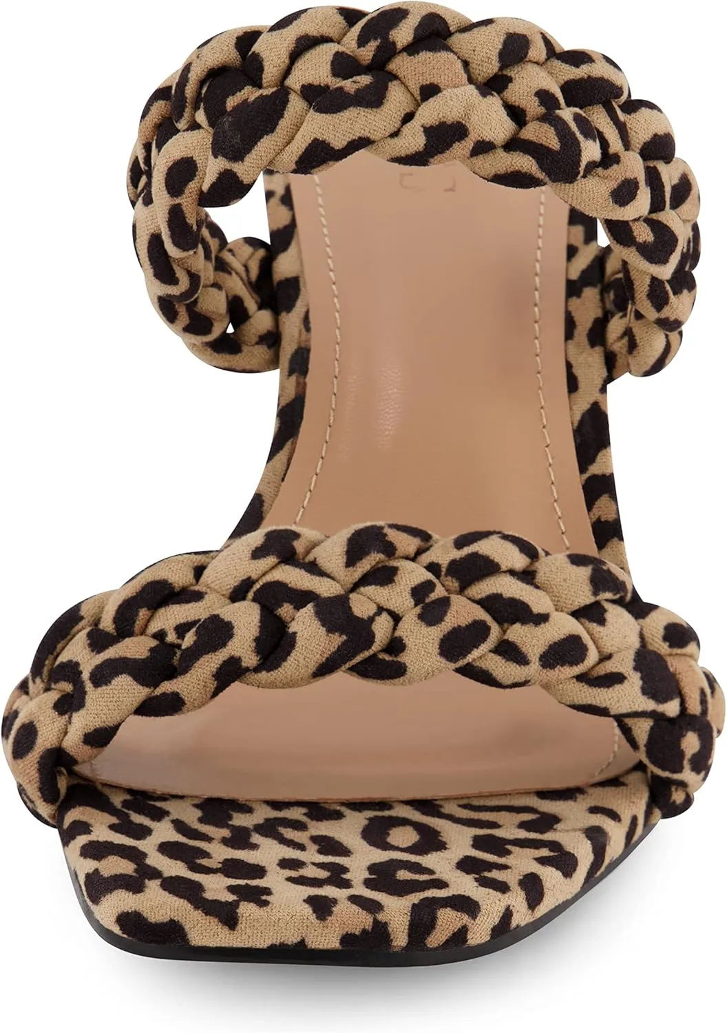 Dunes   CUSHIONAIRE Technology Women's Iris braided Heel Sandal  Memory Foam and Wide Widths Available