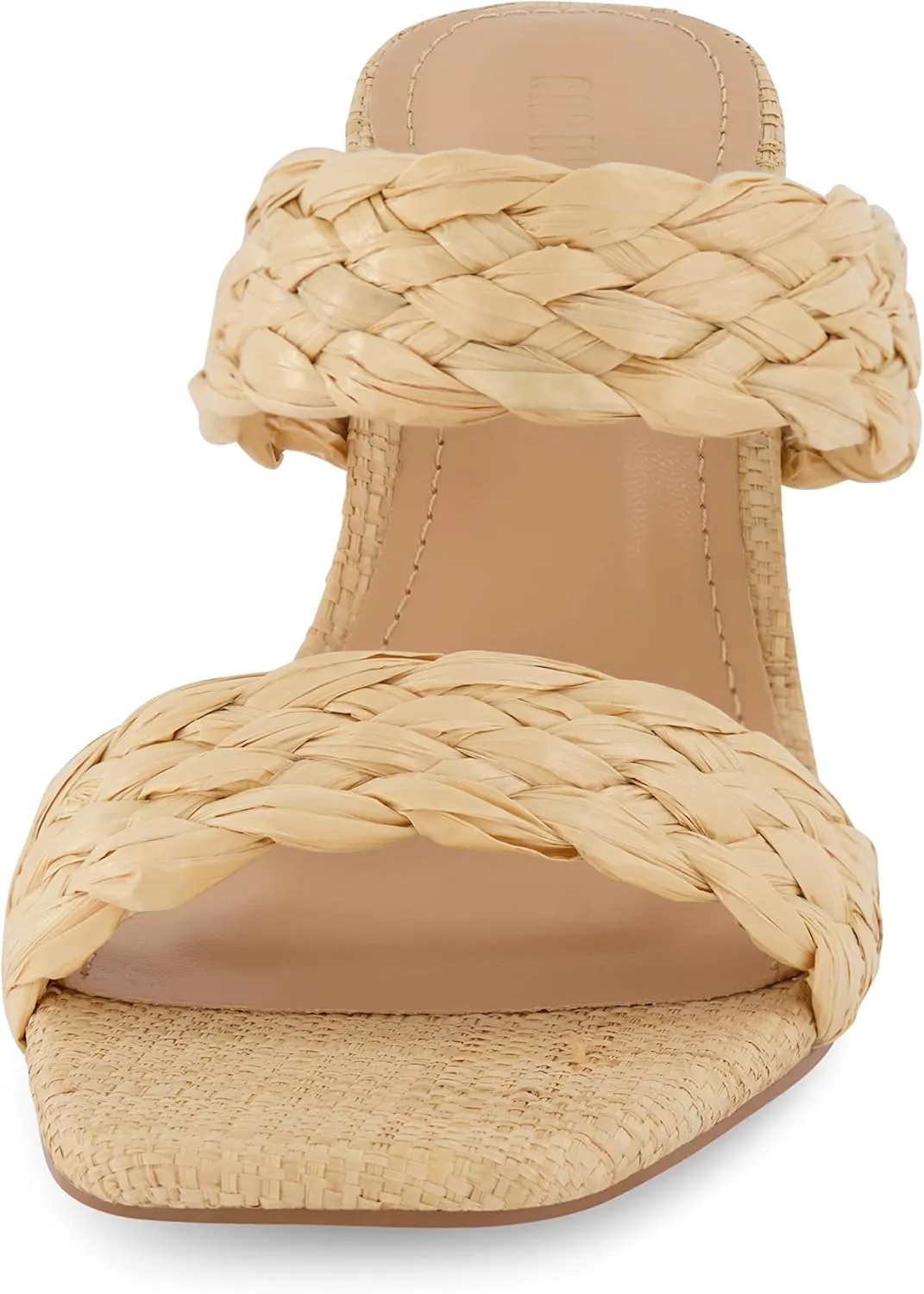 Dunes   CUSHIONAIRE Technology Women's Iris braided Heel Sandal  Memory Foam and Wide Widths Available