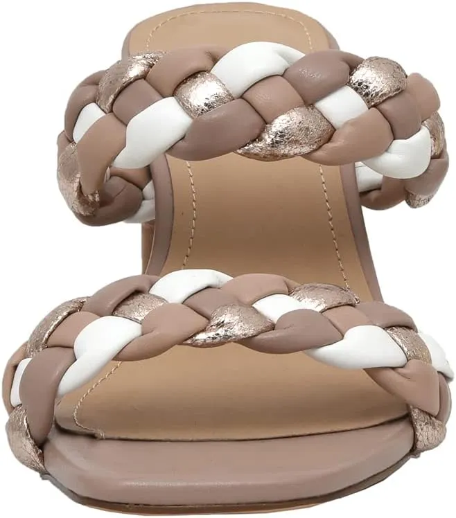 Dunes   CUSHIONAIRE Technology Women's Iris braided Heel Sandal  Memory Foam and Wide Widths Available