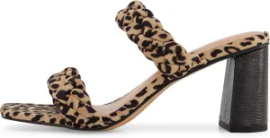 Dunes   CUSHIONAIRE Technology Women's Iris braided Heel Sandal  Memory Foam and Wide Widths Available